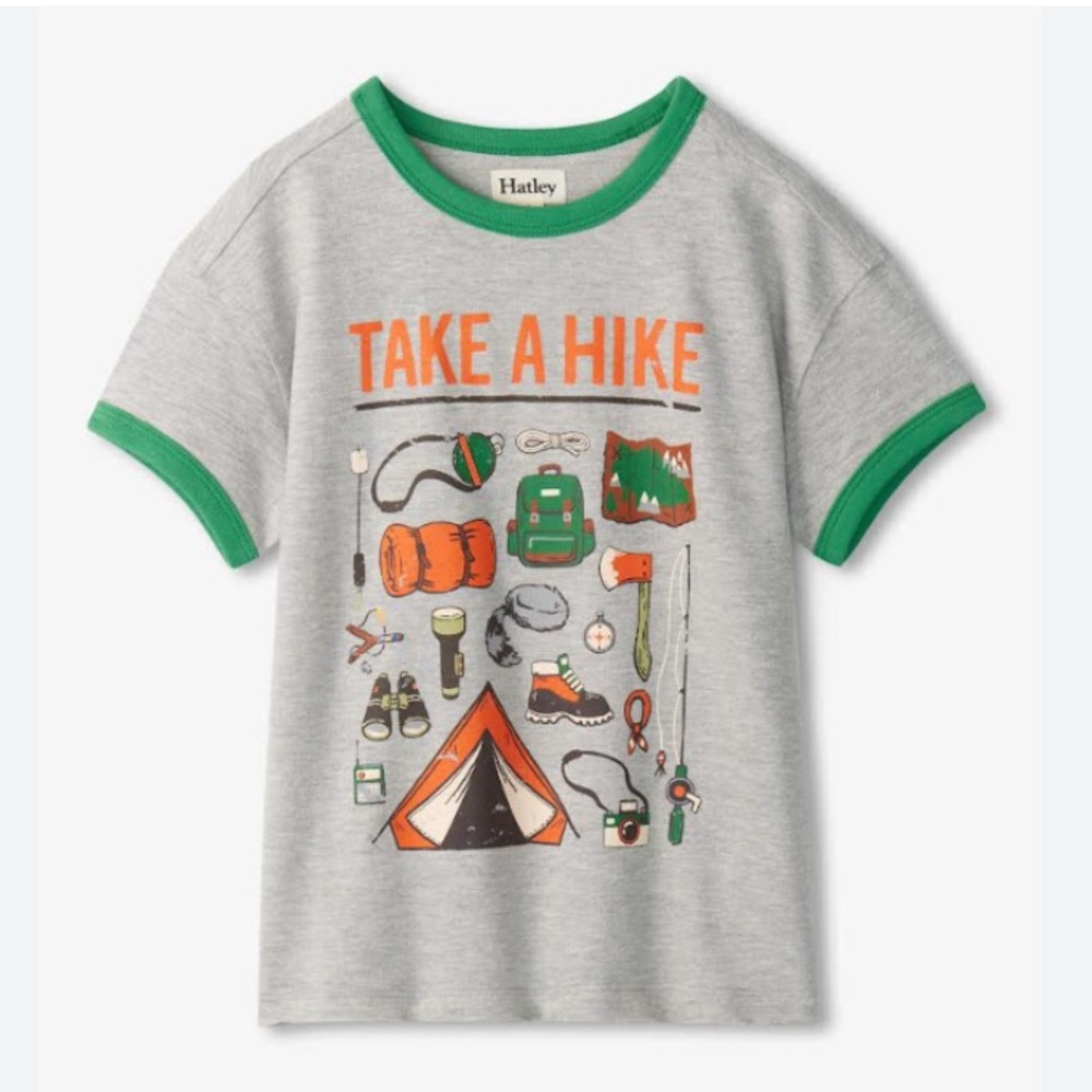Hatley “Take A Hike” Ringer Tee 4T
